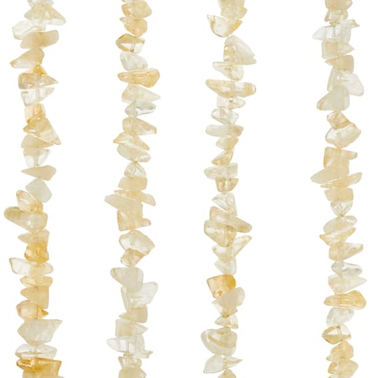 12 Pack: Citrine Amber Chip Beads by Bead Landing™